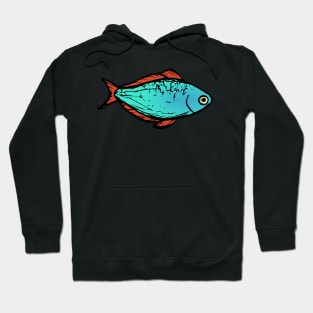 Neon rainbowfish - freshwater aquarium fish Hoodie